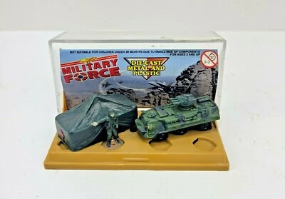 Military Force Die Cast Military Play Set Metal Plastic With Display Case  - Image 1 of 4