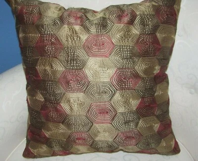 Beacon Hill Embroidered Silk Pillow Cover with Velvet Backing - Image 1 of 4