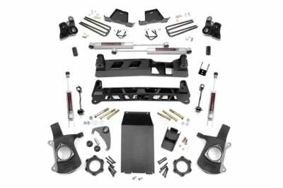 Kit de elevação Rough Country 4" Chevy Silverado/GMC Sierra 1500 99-06 e clássico - Imagem 1 de 4