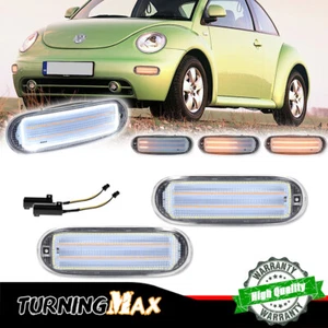 Clear Switchback LED Turn Signal Light For 98-05 VW Beetle 1C0953155L/1C0953156L - Picture 1 of 12