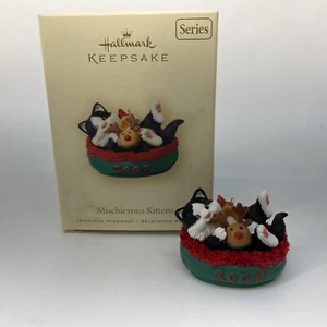 Hallmark Keepsake Navidad Adorno 2007 MISCHIEVOUS GATITOS Serie Cat #9 Gb1 - Imagen 1 de 7