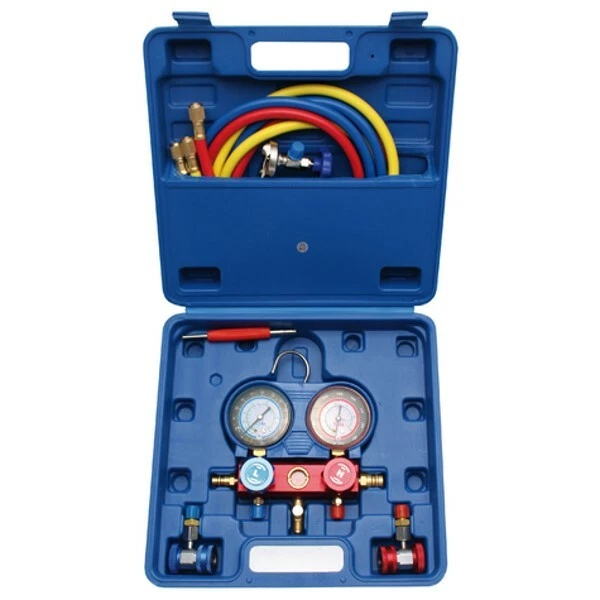 BGS Manomètre Pour Test De Climatisation 8425 Appareil De Test De Climatisation - Photo 1/1