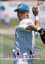 2000 Greensboro Bats Multi-Ad 18 Jeff Nettles Englewood New Jersey Baseball Card