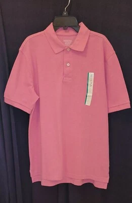 NUEVO CON ETIQUETAS MERONA Hombre Rosa Brezo Talla M Polo Foto 1 de 3