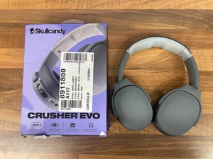 Skullcandy Crusher Evo Black Over-Ear Wireless Bluetooth Headphones Bass Boosted - Picture 1 of 3