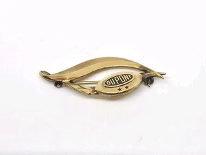 Vintage 12K Gold Filled Dupont Employee Service Award Brosche Anstecknadel - Bild 1 von 7