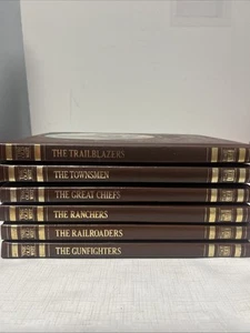 Time Life Books Lot Set of 6 The Old West Leatherbound Hard Cover 1975 - Picture 1 of 13