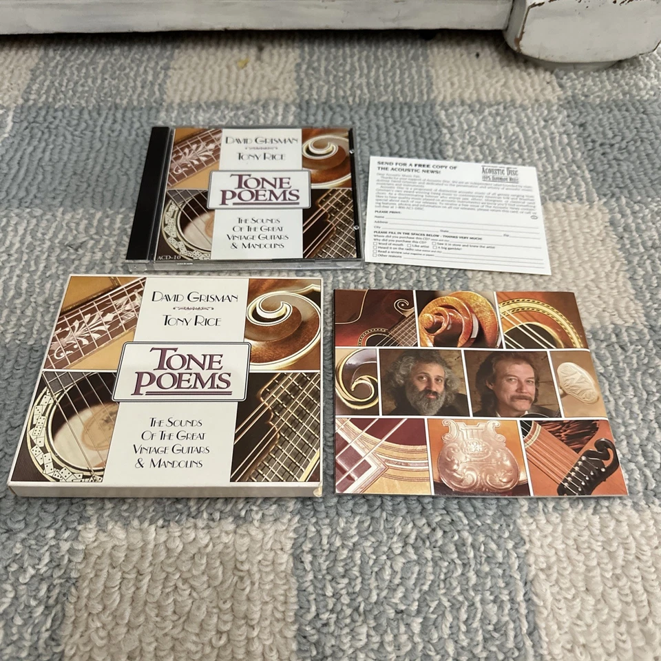 Tone Poems GRISMAN,DAVID / RICE,TONY The Sounds Of Vintage Guitars Mandolin CD - Image 1 of 4