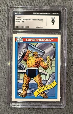 1990  Marvel Universe Series 1 Impel Thing #6  CGC Mint 9 - Image 1 of 2