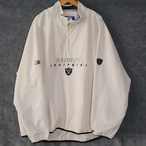 Chaqueta cortavientos vintage Oakland Raiders para hombre extra grande Reebok equipo NFL - Imagen 1 de 11