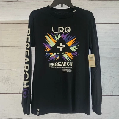 LRG Lifted Research Group S Small Men's Longsleeve T-Shirt Black Multi NWT L597 - Image 1 of 4