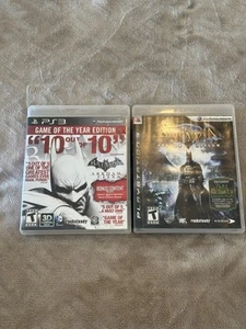 Batman PS3 Lot. Arkham Asylum And City - Foto 1 di 2