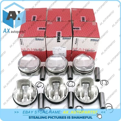 Juego de 6 pistones y anillos MAHLE Φ85,01 mm +0,5 para AUDI S4 S5 A6 A7 A8 Q7 3,0 TFSI Foto 1 de 4
