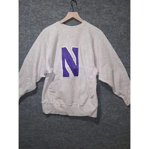 Vintage Champion Reverse Weave Northwestern University Sweatshirt mit Rundhalsausschnitt - Bild 1 von 7