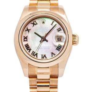 Rolex Datejust 179165 18k President Rose Factory MOP Dial Women's Watch 26mm - Picture 1 of 6