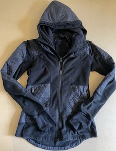 Lululemon Jacket Womens 6 Fleecy Keen Full Zip Hooded Outdoor - Picture 1 of 4