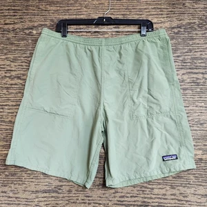 Patagonia Baggies Shorts Mens Large Light Green Bermuda Drawstring Outdoors - Picture 1 of 10