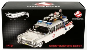 Hot Wheels Ghostbusters Ecto-1 Elite Series - W1194 NRFB 2011 White 1:43 Sealed - Picture 1 of 6