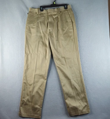 NUEVO Pantalones Dockers Essential Caqui Para Hombre 36x34 Beige Relajado Oficina de Negocios Foto 1 de 4