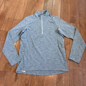 Lululemon Surge warmer Herrenpullover mit 1/2-Reißverschluss M3CMXS türkisblau Größe Small - Bild 1 von 12