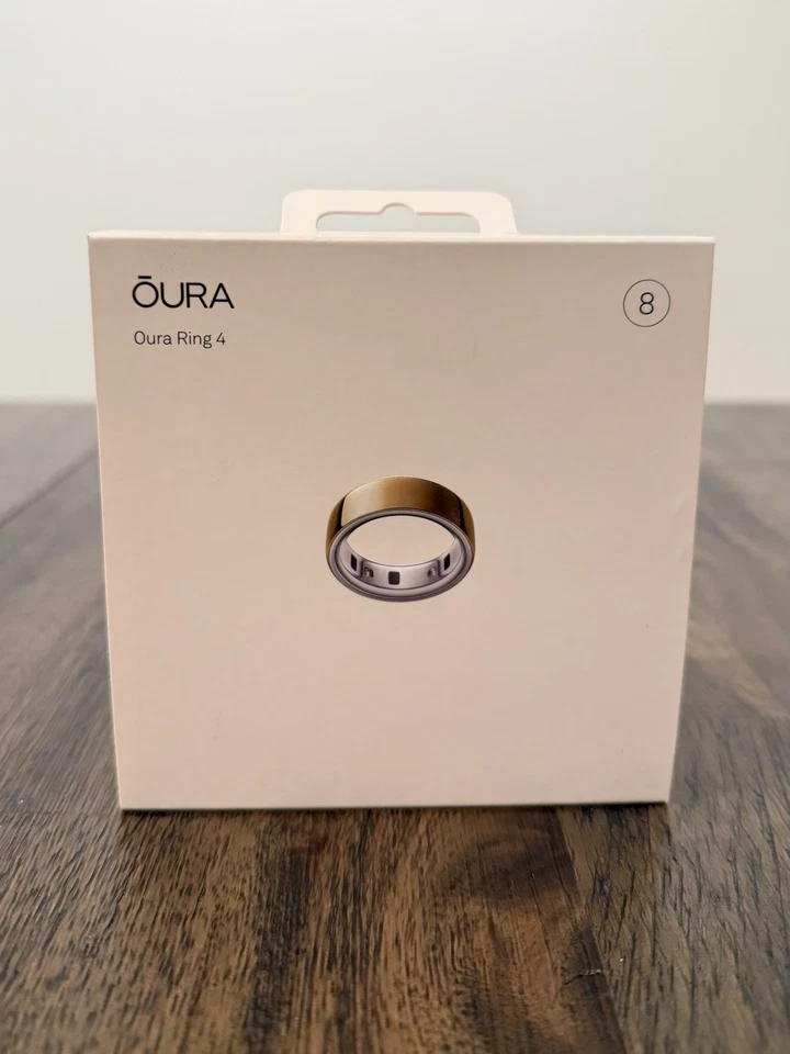 Oura Ring Gen 4 - Gold - Size 8  - BRAND NEW - Open Box - Image 1 of 3