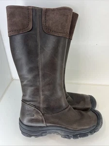Stivali Keen Laken in pelle marrone alti equitazione ranchwear donna 9 - Foto 1 di 7