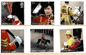 Royal Mail Mint Stamps - 6 MNH - 2005 Trooping the Colour - Picture 1 of 3