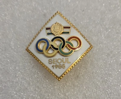 SEOUL 1988 OLYMPIC HUNGARY  NOC  OLYMPIC PIN - Image 1 of 2