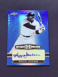 2018 Leaf Metal Sports Heroes Autograph Auto Blue #BA-RJ1 Reggie Jackson /15 - Picture 1 of 2