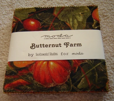 MODA 5" CHARM PACK cotton fabric BUTTERNUT FARM sentimental studios FALL HARVEST - Image 1 of 3
