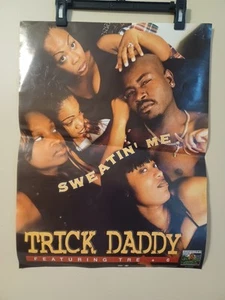 Vintage Trick Daddy Thug.com Sweatin Me Promo Poster 18x24 Hip Hop Rare 90s Rap - Picture 1 of 8