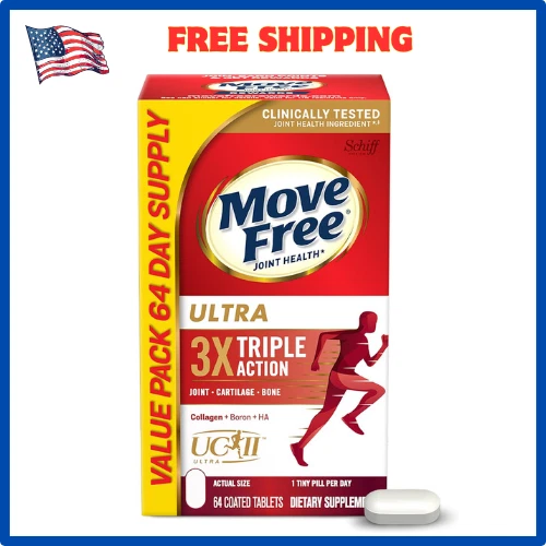 Move Free Ultra Triple Acción Soporte Articular con Colágeno, Boro y Ácido Hialur - Изображение 1 из 4