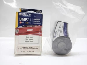 BRADY M21-500-595-WT 22248184 CARTUCCIA VINILE NERO SU BIANCO 1/2" 12,7MM - Foto 1 di 15