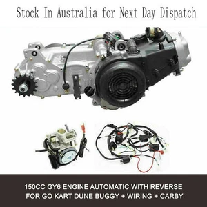 GY6 150cc Engine Auto CVT 4 Stroke Internal Reverse Wiring Harness Carby 530 - Picture 1 of 12