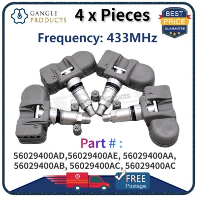 4x Tire Pressure Monitoring System TPMS for 2008-2016 Dodge Challenger SRT8 - Image 1 of 4