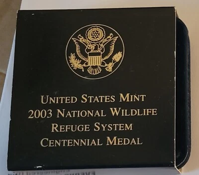 2003  Salmon National Wildlife Refuge System Centennial Silver Medal - Image 1 of 2