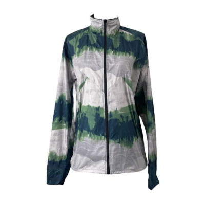 Craft Cycling Windbreaker Jacket Men’s Large Green and White Full Zip Athletic - Image 1 of 4