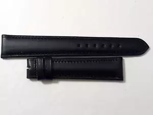 VINTAGE NOS 1970'S 18.5 MM ROLEX BLACK LEATHER BAND STRAP - Picture 1 of 4