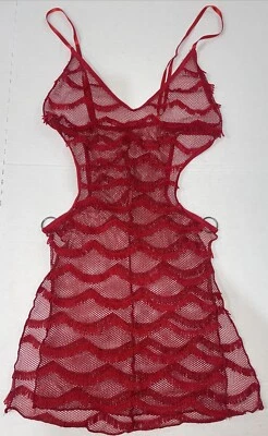 Lencería Babydoll Red Roja y Flecos Íntima de Dream Girl - Talla XS/S/San Valentín Foto 1 de 4