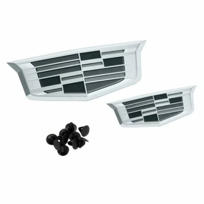 Juego de emblemas delanteros y traseros monocromáticos Cadillac XT6 2021-2024 84675902 OEM GM Foto 1 de 2