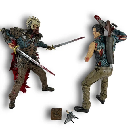 Army Of Darkness Ash Vs Evil Ash 2 pack McFarlane Movie Maniacs (Evil Dead) 99% Cover