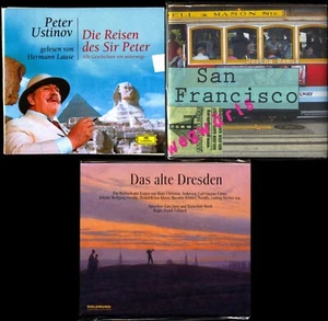 3 Hörbücher★P. USTINOV•REISEN DES SIR PETER★S. FRANCISCO★DAS ALTE DRESDEN★5 CDs★ - Picture 1 of 13