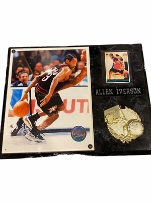 "Placa fotográfica y tarjeta coleccionable Philadelphia 76ers Allen Iverson 15"" x 10""" Foto 1 de 4