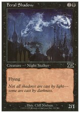 Magic the Gathering MTG Feral Shadow (131) Sixth Edition   NM