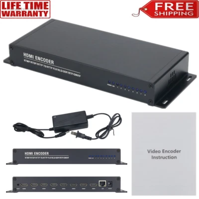 8CH HDMI encoder H264 encoder scheda video per RTMP/RTSP/HTTP TS/HTTP FLV/HLS/UDP - Immagine 1 di 4