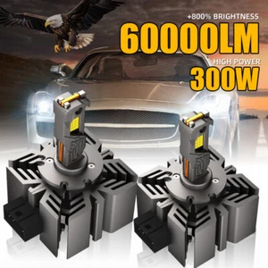 LED Headlight Bulb D1S D1R High Low Beam HID Xenon Conversion Kit 6000K White - Picture 1 of 15