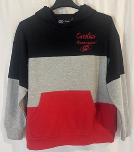 NHL Carolina Hurricanes Hoodie Adult XL Red/Black/Gray Pullover Sweatshirt - Picture 1 of 13