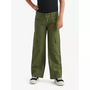 Justice Girls Cargo Pants, Sizes 12 Slim - OLIVE GREEN NWT - Picture 1 of 3