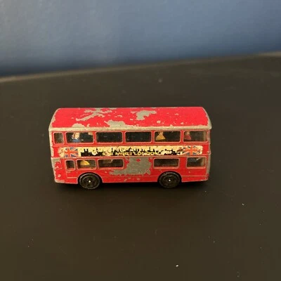 Vintage London Double Decker Bus Corgi Juniors Red Daimler Fleetline Diecast - Image 1 of 4