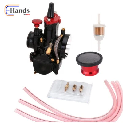 Carburador y filtro de aire negro PWK 30 pieza de carreras para repuesto de motocicleta 30 mm Foto 1 de 4